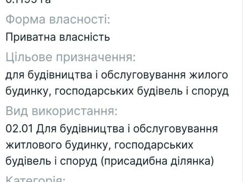 ділянка за адресою соснова