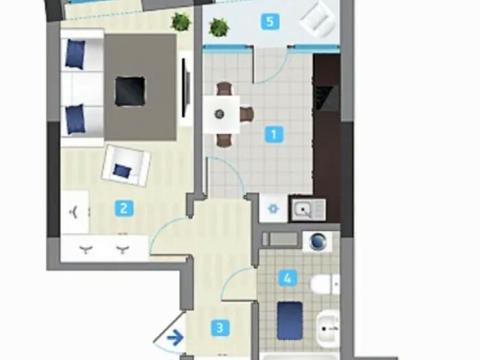 квартира по адресу Заречная ул., 2к1