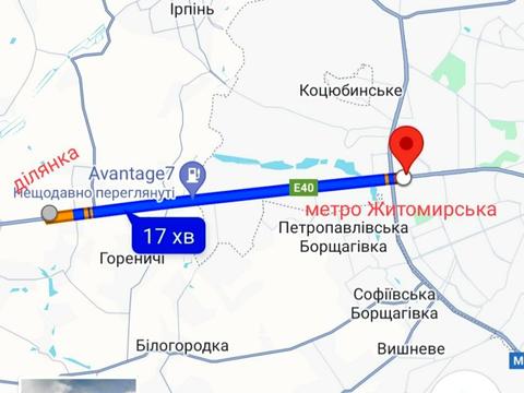 ділянка за адресою Дніпровська
