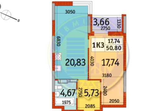 квартира по адресу Отрадный просп. (Чубаря), 93/2