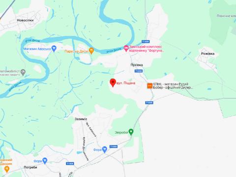 участок по адресу с. Пуховка, Піщана