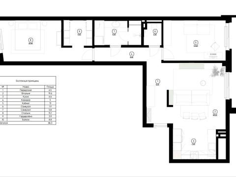 квартира по адресу Набережно-Рыбальская дорога ул., 5