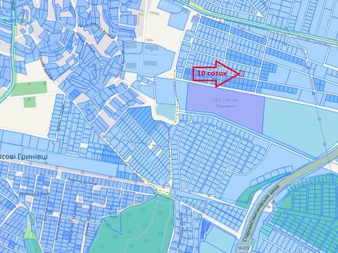 ділянка за адресою с. Лісові Гринівці, Центральна вул.