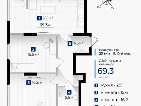 квартира по адресу Галицкая ул., 147