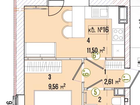 квартира за адресою Джеймса Мейса вул. (Гастелло), 30