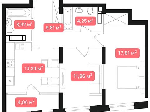 квартира по адресу Надднепровское шоссе, 2