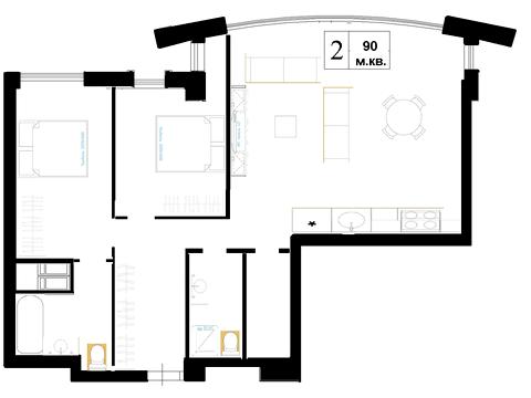 квартира по адресу Иоанна Павла II ул. (Лумумбы Патриса), 6/1