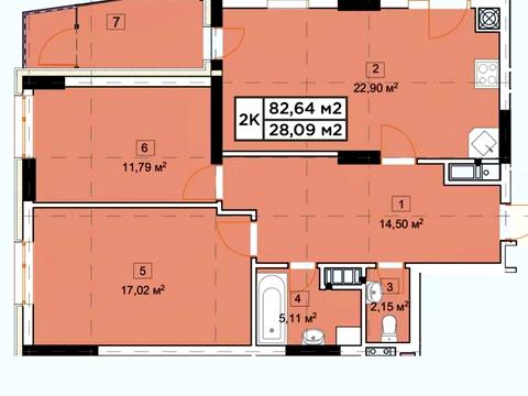 квартира по адресу Бережанская ул., 56