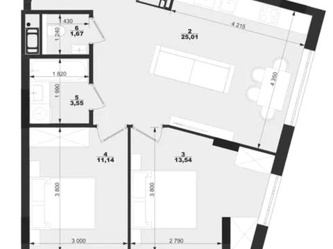 квартира за адресою Кирила Трильовського вул., 12а