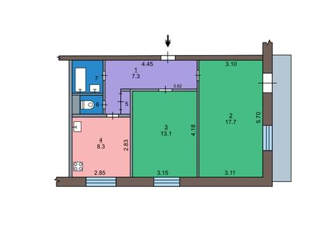 квартира по адресу Зерновая ул., 40