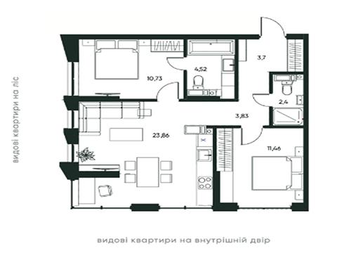 квартира за адресою Лисогірський пров., 1