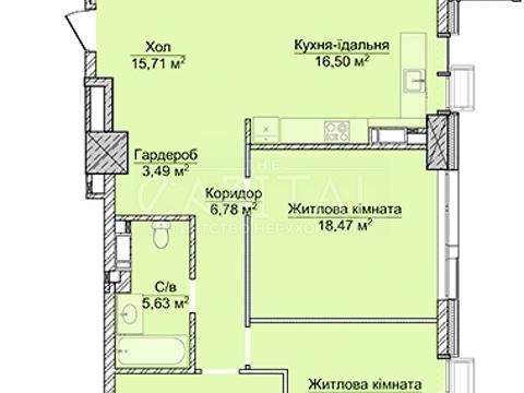 квартира за адресою Андрія Верхогляда вул. (Михайла Драгомирова), 1-20А