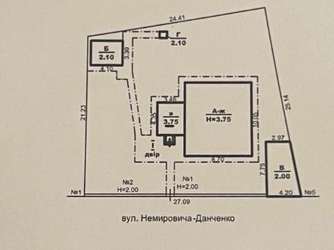 участок по адресу Миколи Данченко