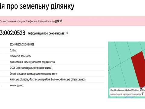 ділянка за адресою 