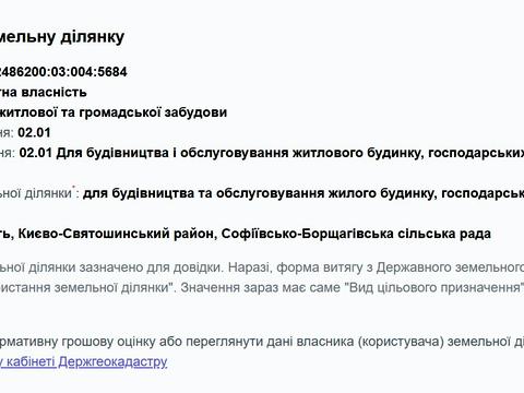 участок по адресу 