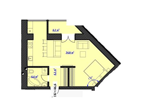 квартира по адресу 100-летия Красного Креста ул., 1