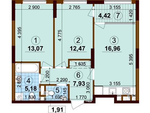 квартира за адресою Івана Виговського вул. (Маршала Гречка), 42