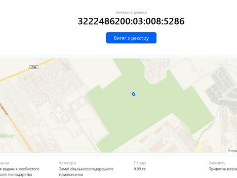 ділянка за адресою Софіївсько-Борщагівська сільська рада