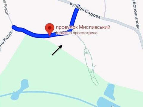 ділянка за адресою Мисливський
