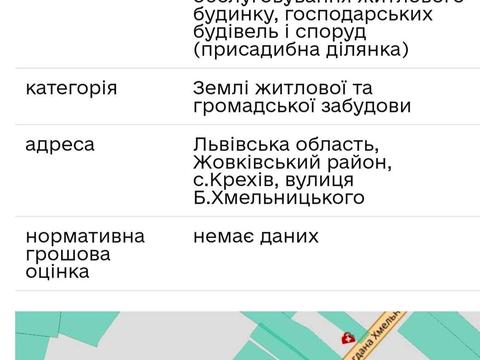 участок по адресу с. Крехов, 