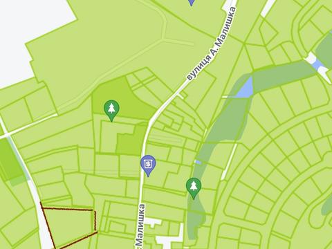 ділянка за адресою смт. Козин, Дачна вул.