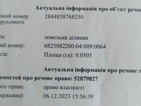 ділянка за адресою 