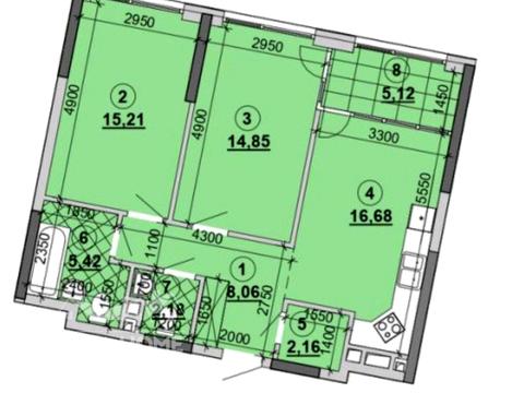 квартира по адресу Днепровская набережная ул., 15-Ж