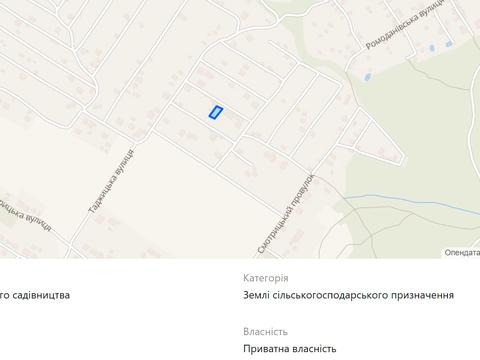 участок по адресу Черновцы, Смотрицкая ул.