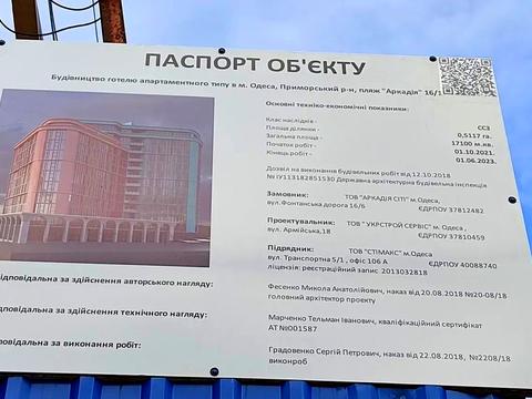 квартира по адресу Аркадійська ул., 1