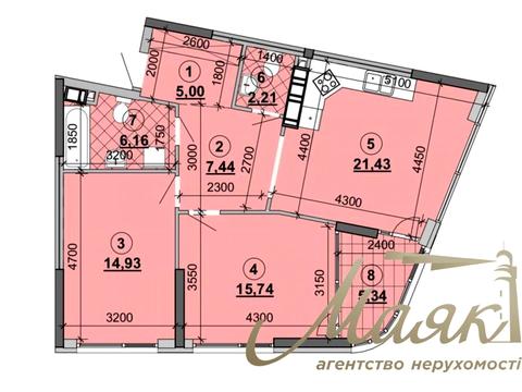 квартира за адресою Причальна вул., 14