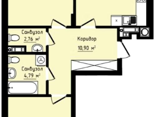 квартира по адресу Героев Мариуполя ул. (Козланюка), 17