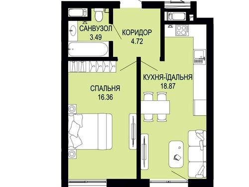 квартира по адресу Щурата ул., 12