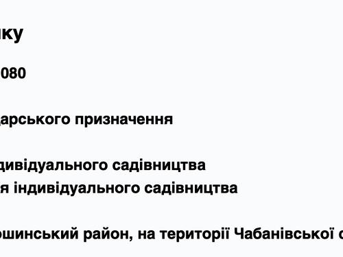 ділянка за адресою 
