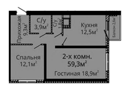 квартира за адресою Люстдорфська дор. (Черноморская), 90г