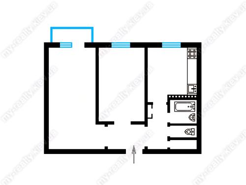 квартира по адресу Александра Архипенко ул. (Мате Залки), 8-А