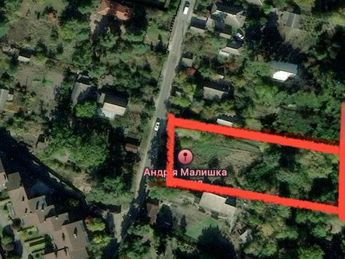 ділянка за адресою Малишка, 8/1