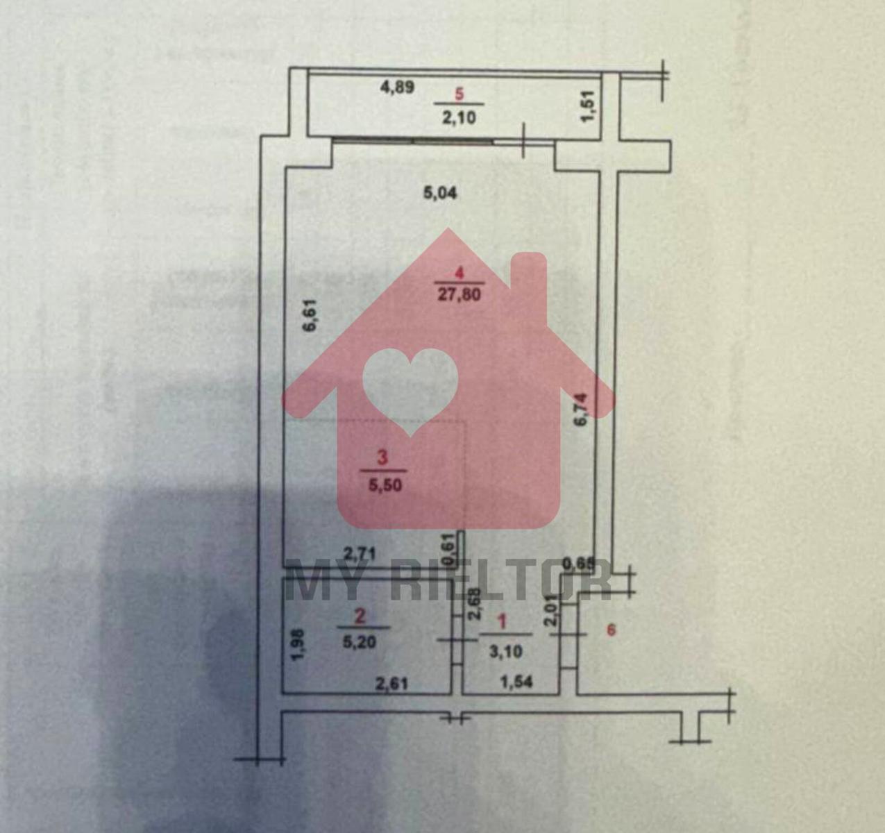 1-кімнатна квартира за адресою вул. Університетська (площа 47,3 м²) - Atlanta.ua - фото 3