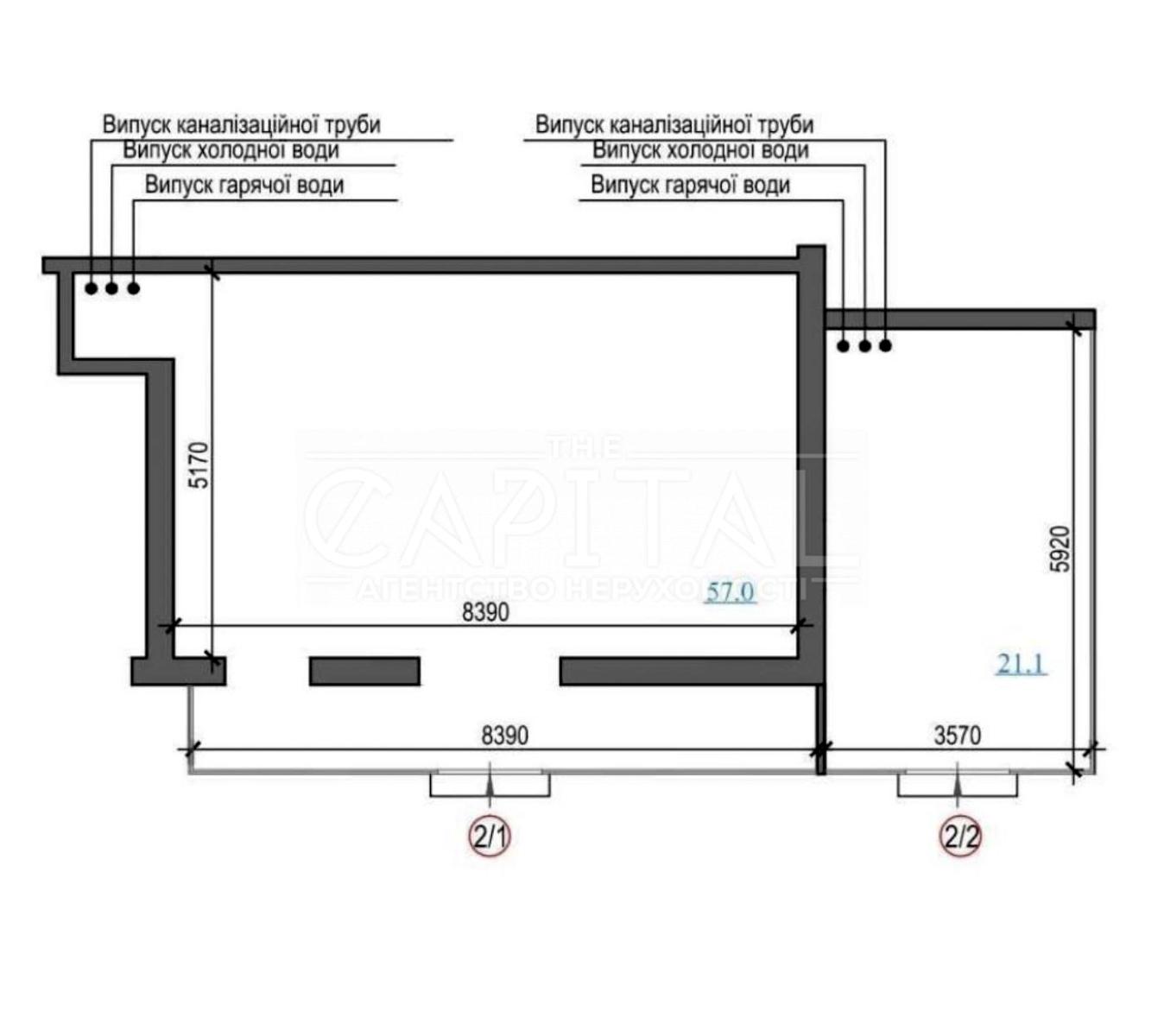 Commercial real estate at st. Andreya Verkhoglyada Dragomirova (area 79 m²) - Atlanta.ua - photo 7