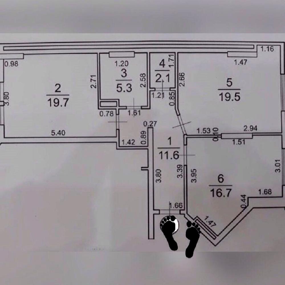 2-комнатная квартира по адресу ул. Массив №20 (площадь 74 м²) - Atlanta.ua - фото 2