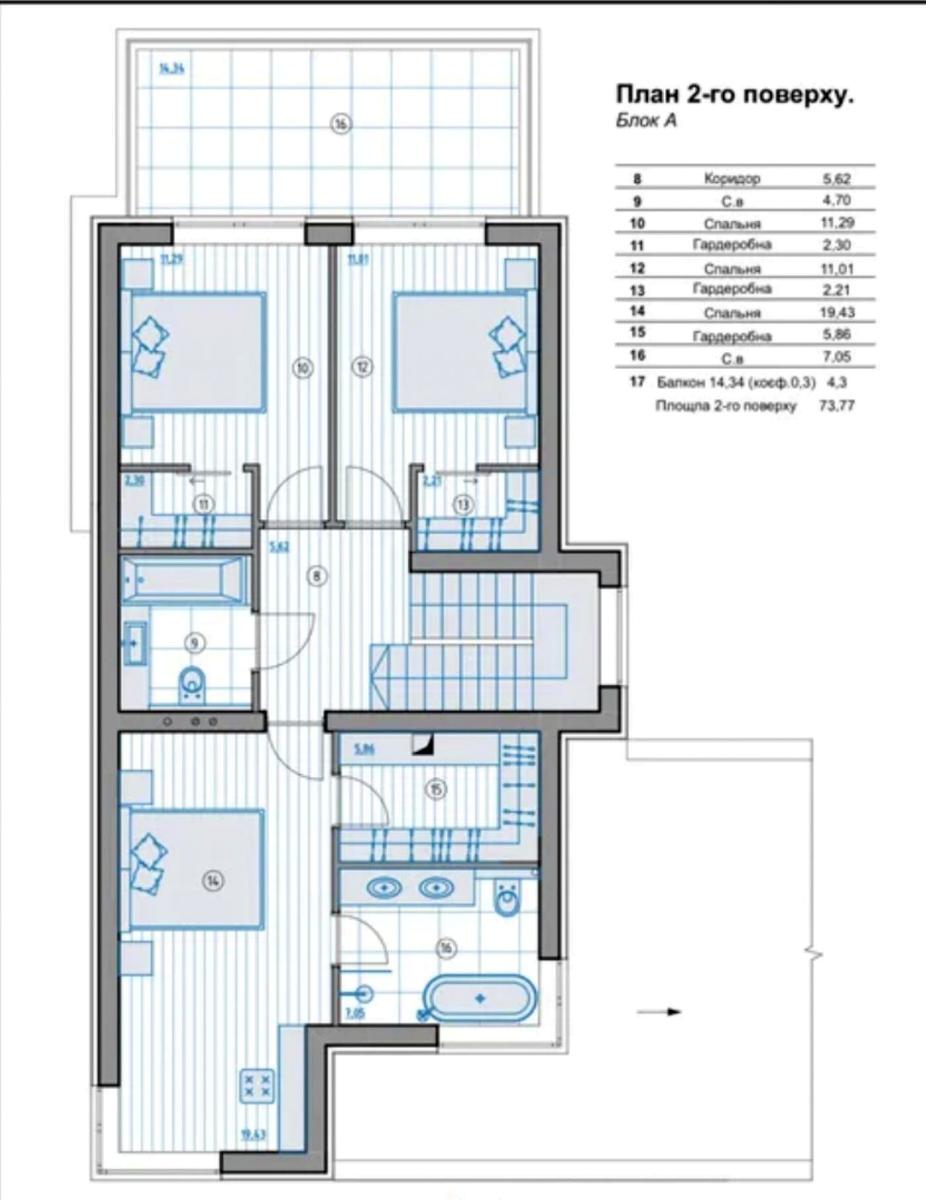 Будинок за адресою вул. Зарічна (площа 145 м²) - Atlanta.ua - фото 19
