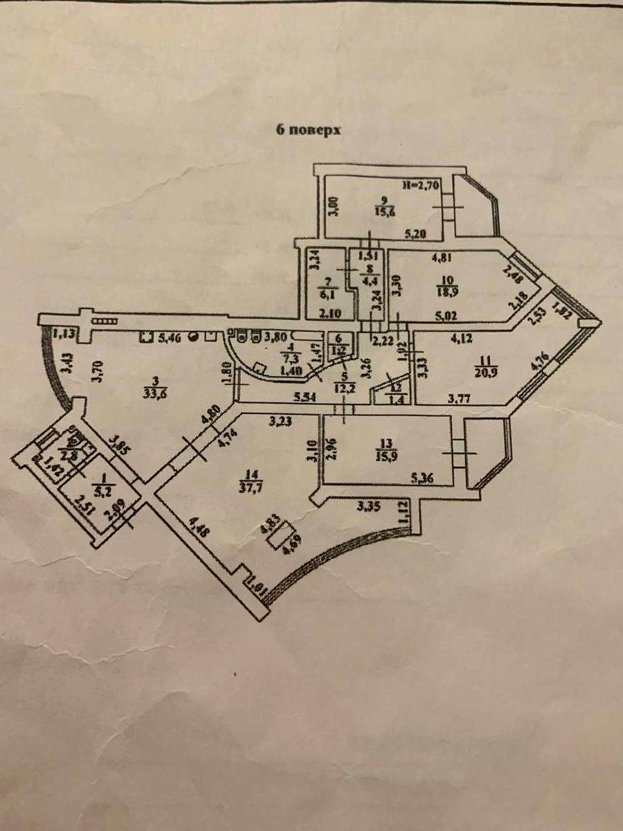 Многокомнатная квартира по адресу ул. Каманина (площадь 190 м²) - Atlanta.ua - фото 13