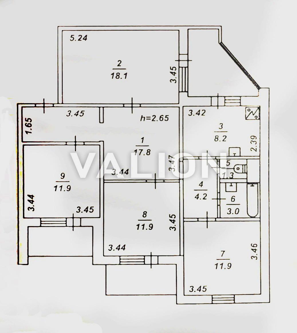 Многокомнатная квартира по адресу Григоренко пр. (площадь 95 м²) - Atlanta.ua - фото 10