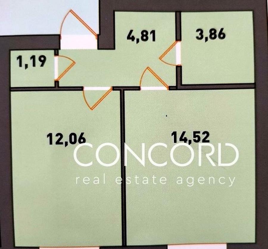 1-комнатная квартира по адресу ул. Институтская (площадь 36,5 м²) - Atlanta.ua - фото 22