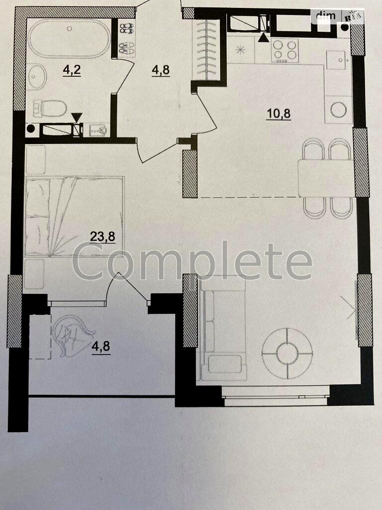 1-room apartment apartment by the address st. Ul Bereznyakovskaya (area 46 m²) - Atlanta.ua - photo 2