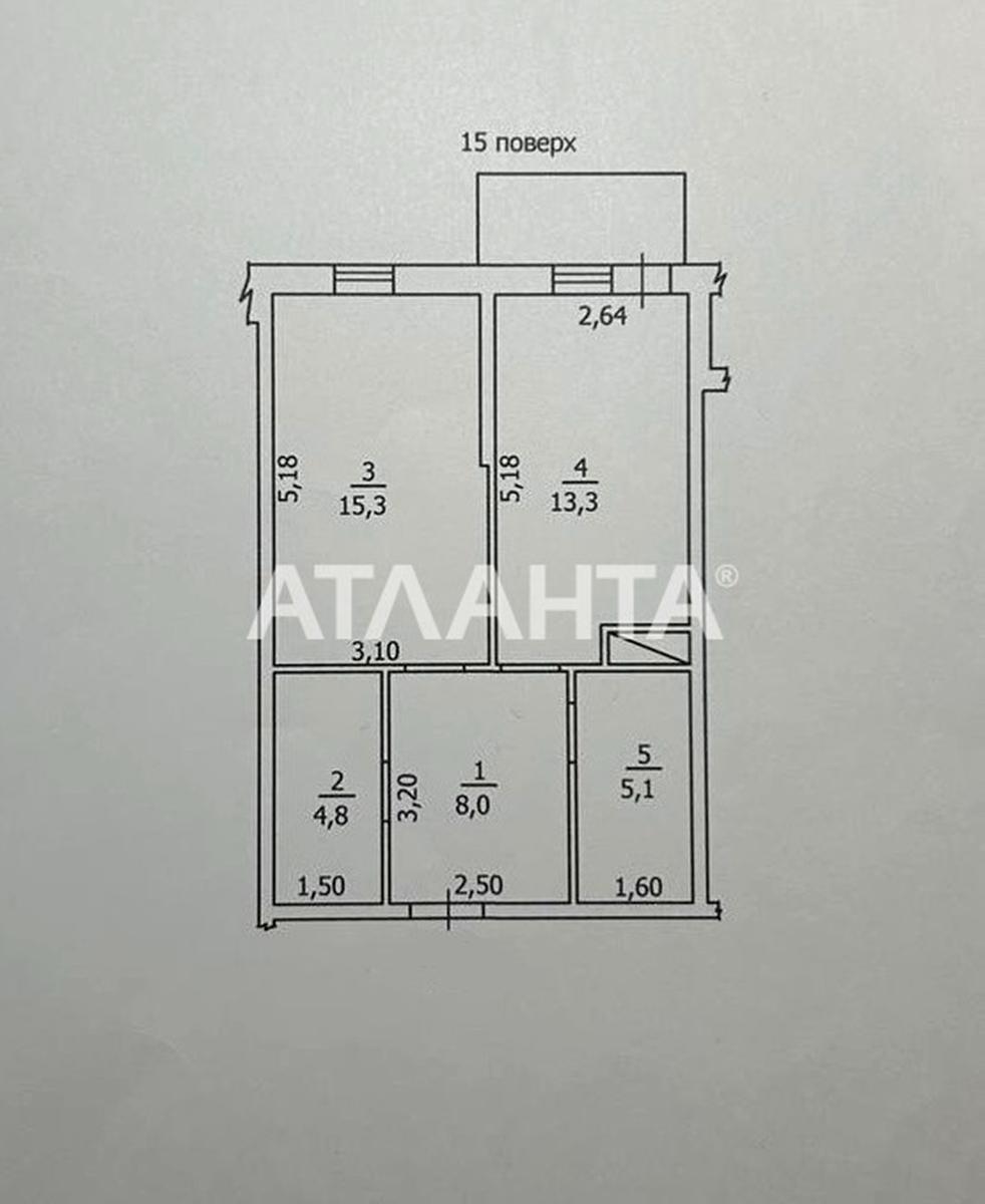 1-комнатная квартира по адресу ул. Жаботинского (площадь 49 м²) - Atlanta.ua - фото 20