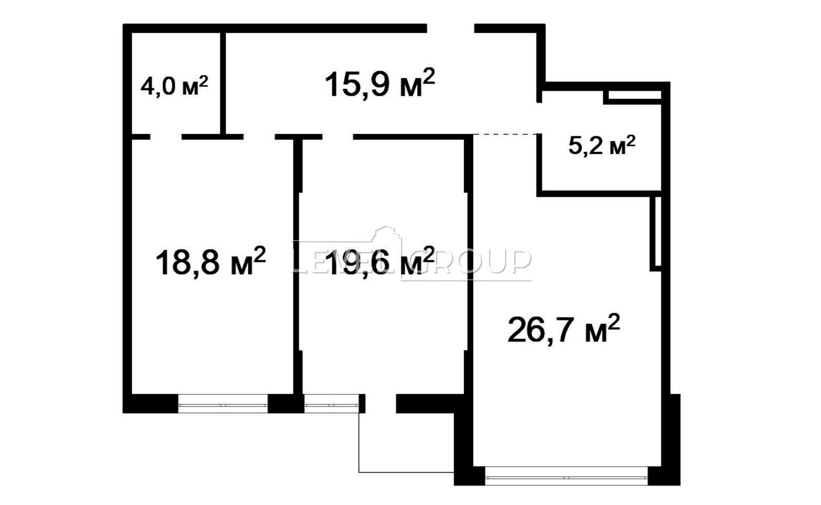 2-кімнатна квартира за адресою вул. Лук'яненка Левка (площа 91 м²) - Atlanta.ua - фото 24