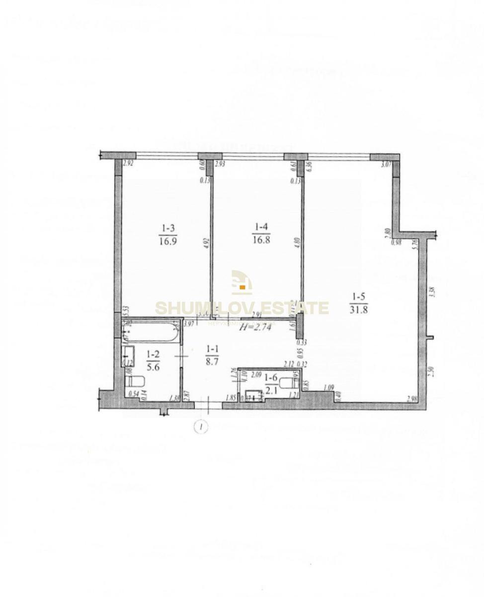 2-rooms apartment apartment by the address st. Ul Zlatoustovskaya (area 81,9 m²) - Atlanta.ua - photo 9