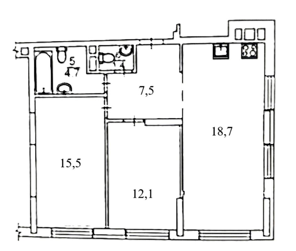 2-кімнатна квартира за адресою вул. Івана Виговського (площа 64 м²) - Atlanta.ua - фото 9