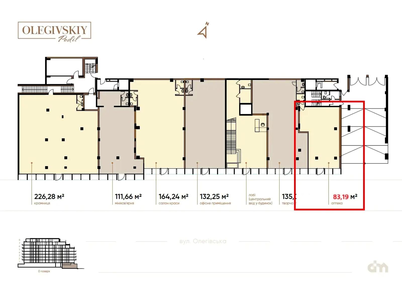 Коммерческая недвижимость по адресу ул. Олеговская (площадь 83,2 м²) - Atlanta.ua - фото 5