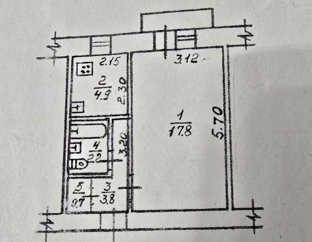 1-комнатная квартира по адресу Клубничный пер. (площадь 31 м²) - Atlanta.ua - фото 7